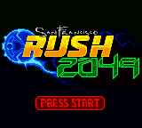 San Francisco Rush 2049 (USA) Title Screen